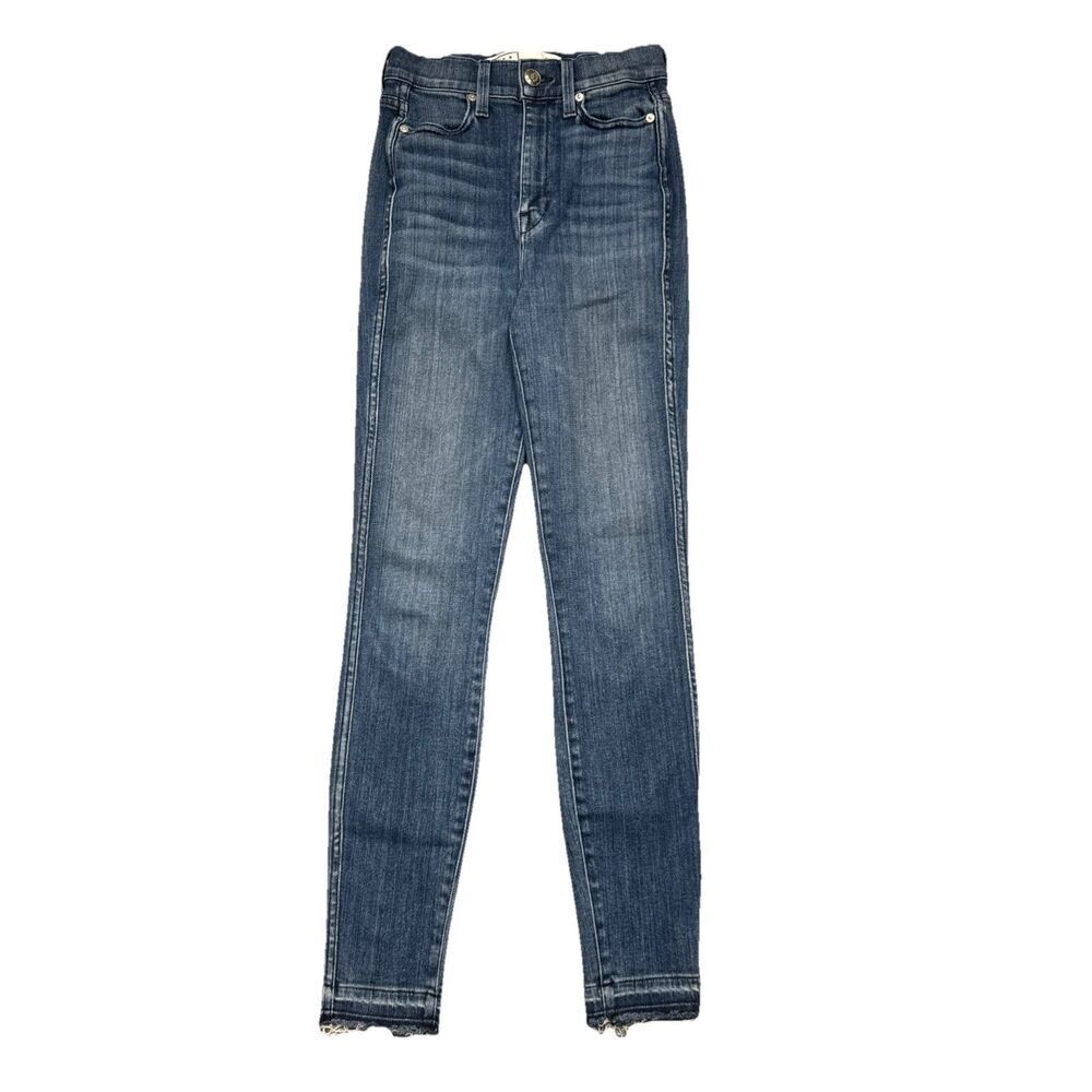 Ayr The Riser High Rise Skinny Jeans 24 (23x28) Neon Jupiter Blue Denim Womens